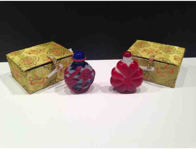 Set of 2 Authentic Chinese Snuff Bottle