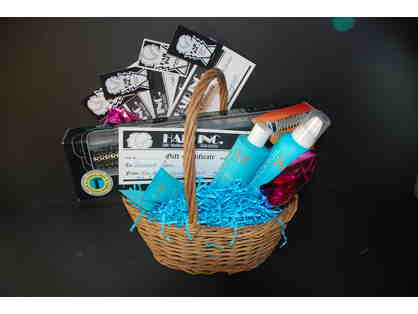 Hair Care Basket and Gift Certificates to Hair INC