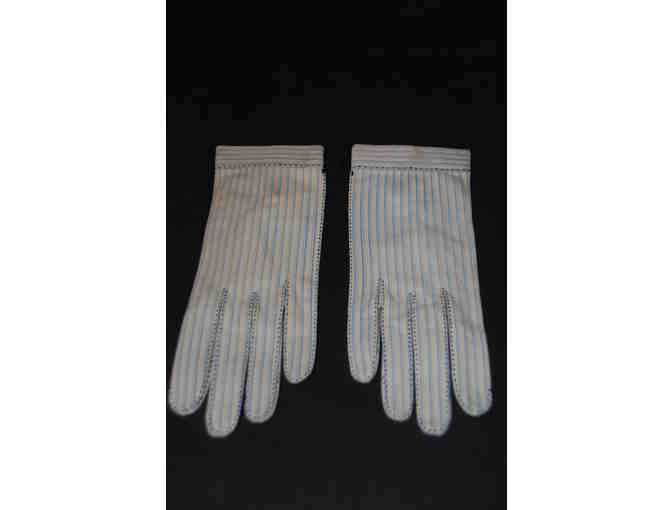 Vintage Hermes Pinstripe Gloves