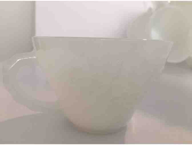 Milk Glass Punch Bowl