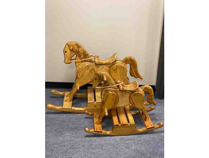Medium Wood Rocking Horse from the State Capitol