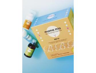 New Mama Package: Mamma Mio Skin Care/ Svan Bouncer/ Dwell Kids Robe