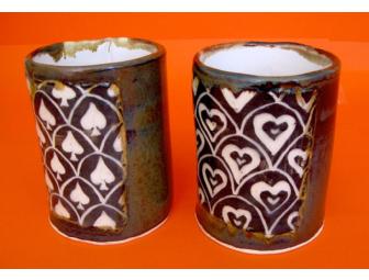 Pair of Large Handmade Ceramic Mugs