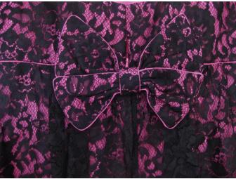 Yoana Baraschi: Dayglo Pink Lace Party Dress