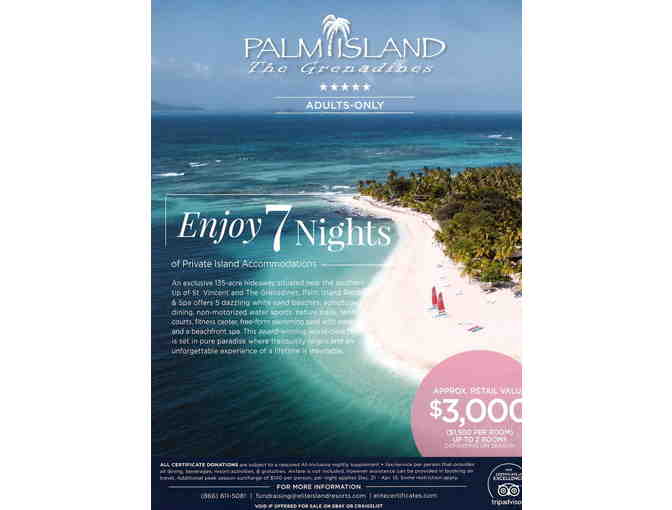 7 Nights in Palm Island, The Grenadines
