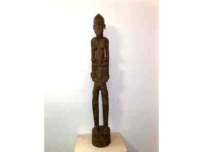 Wooden African mask: Senufo mother and children “pounder” (Ivory Coast)