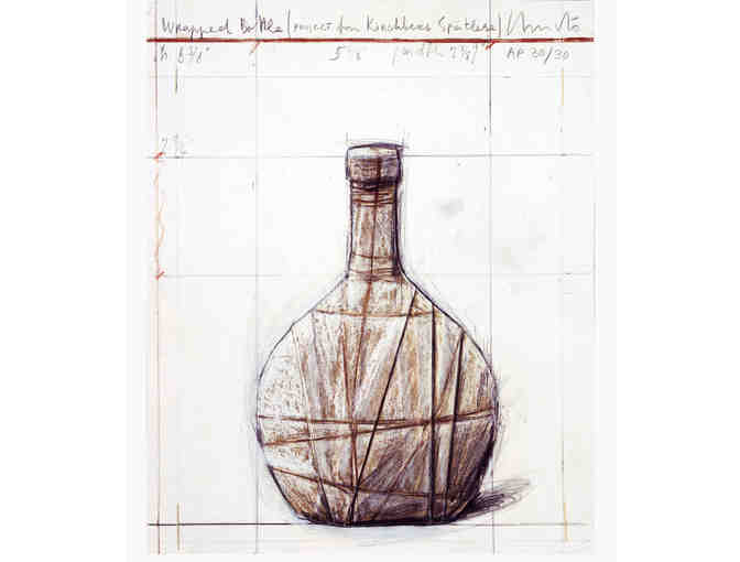 Christo, "Wrapped Bottle" - Photo 1