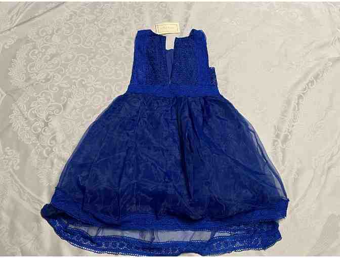 Girl's Dress in Cobalt Blue