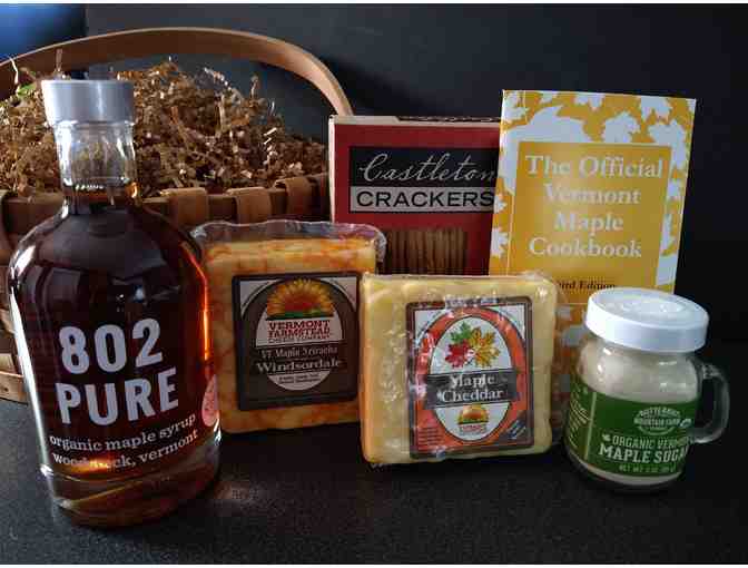 Maple Lovers Gift Basket by Vermont Farmstead Cheese Co