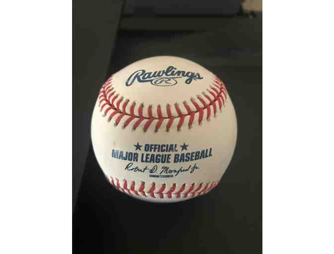 Nathan Eovaldi Autographed Baseball in protected case