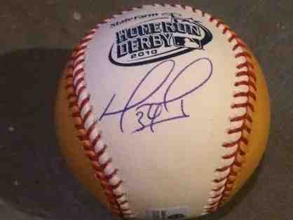 David Ortiz Home Run Derby Autographed Baseball