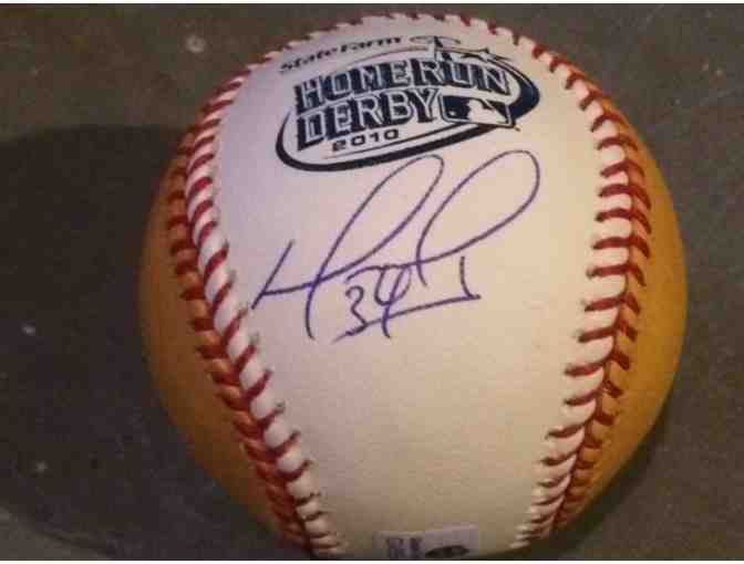 David Ortiz Home Run Derby Autographed Baseball