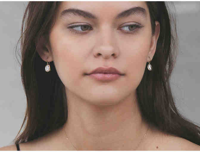 Shaesby Diamond Slice Drop Earrings