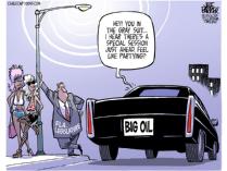 Jeff Parker signed "Oiled Doves" Cartoon