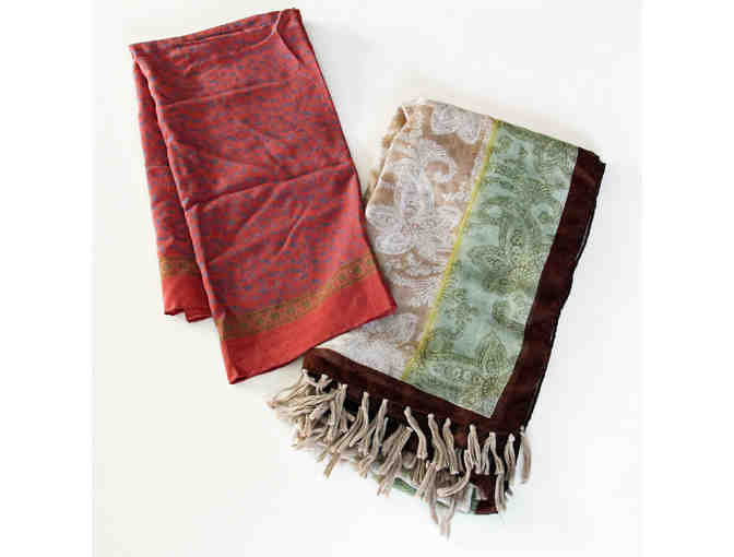 Collection of 2 vintage scarves - Photo 1