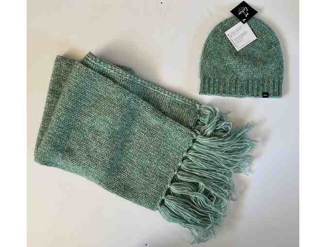 Harpers Soft Green Hat, Scarf, and Coordinating Fun Socks! - Photo 1
