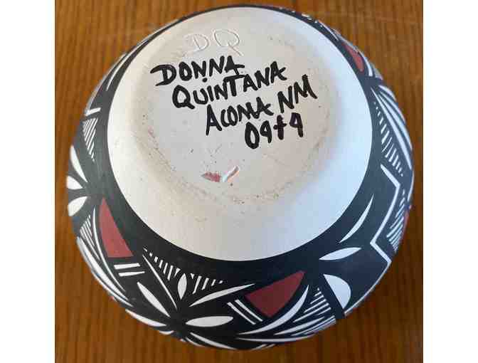 Acoma Pottery bowl signed by Donna Quintana