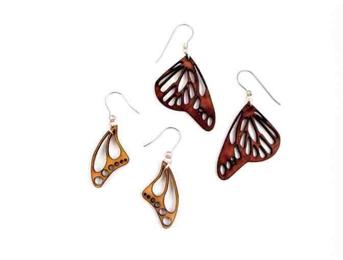 Butterfly Jewelry Display Art with Monarch and Butterfly Earrings by Claire Lorts - Photo 2