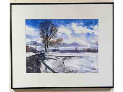 Intersection by Jeff Mathison, 2021 (watercolor print)