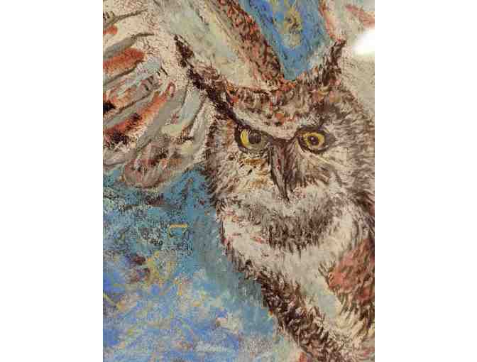 Great Horned Owl by Stephanie Koller, 2019 (pastel) - Photo 2