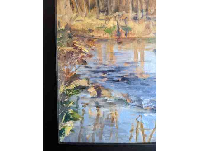 Late Fall in Millbrook Marsh by Tom Rosenow, 2020 (oil)