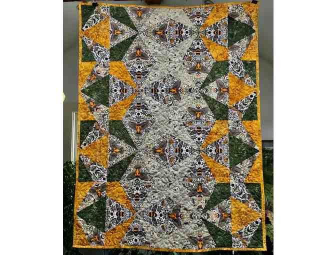 Handmade Nature-Themed Reversible Quilt by Terry Melton - Photo 1