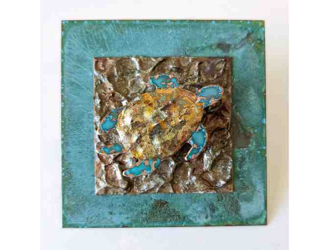 Hammered Copper Sea Turtle by Lori Kammeraad