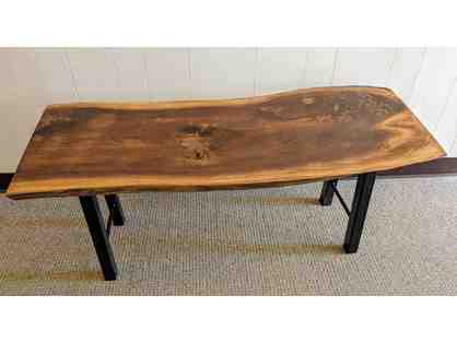 Live Edge Bench by Pete Leese (black walnut)