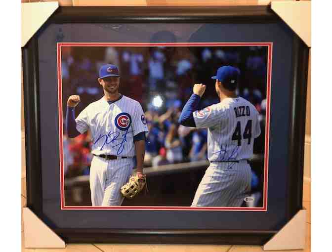Chicago Cubs Bryant and Rizzo Signed Fist Bump