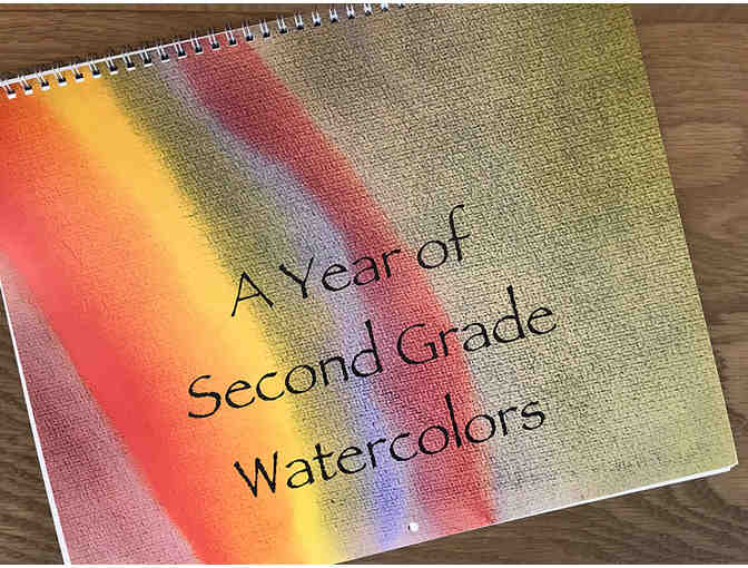 A Year of Second Grade Watercolors Calendar