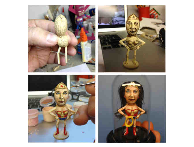 Commissioned Caricature on a Peanut!