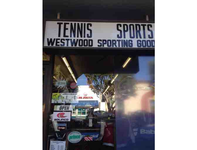 $25 gift certificate to Westwood Sporting Goods