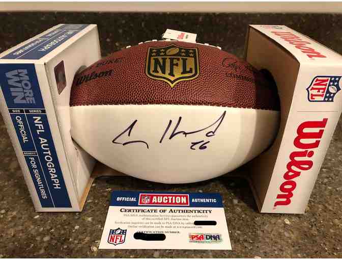 Authentic NFL football signed by NFL LA Chargers player, Casey Hayward