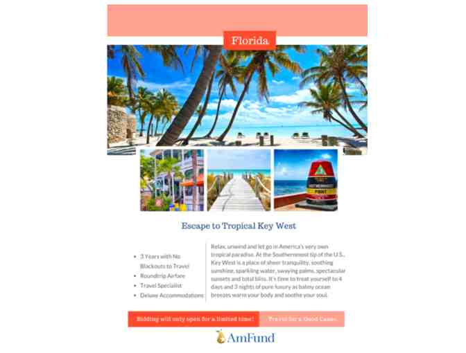 Escape to Tropical Key West! Trip for two