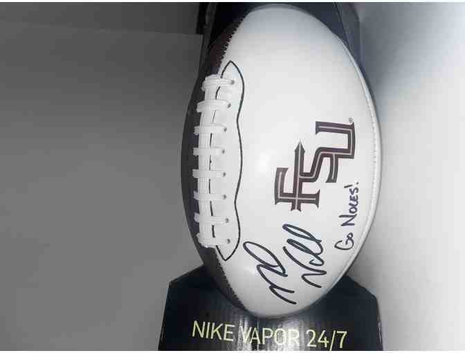 FSU FLORIDA STATE UNIVERSITY SIGNED FOOTBALL BY HEAD COACH MIKE NORVELL