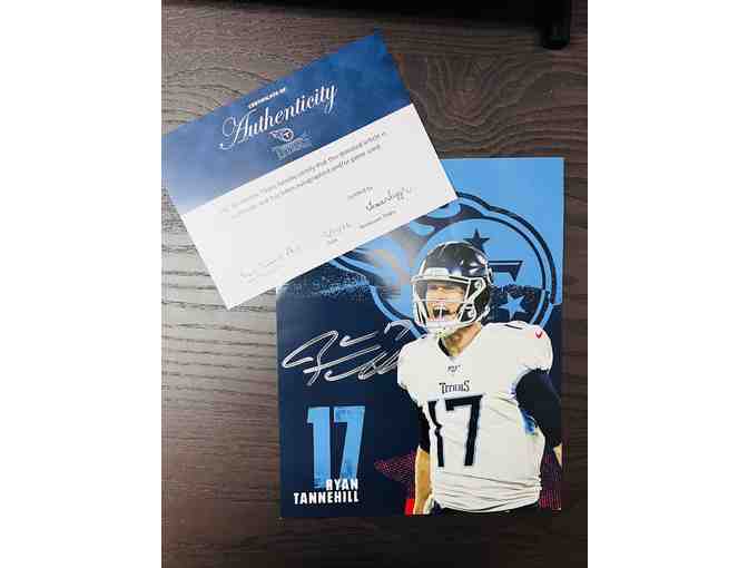 Ryan Tannehill Signed Picture Authenticated by the Tennessee Titans