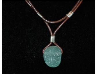 Aqua Sea Glass Necklace