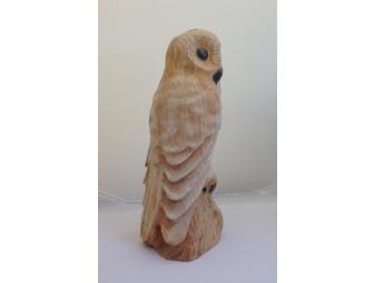 Vermont Folk Art: Hand-carved Wooden Owl