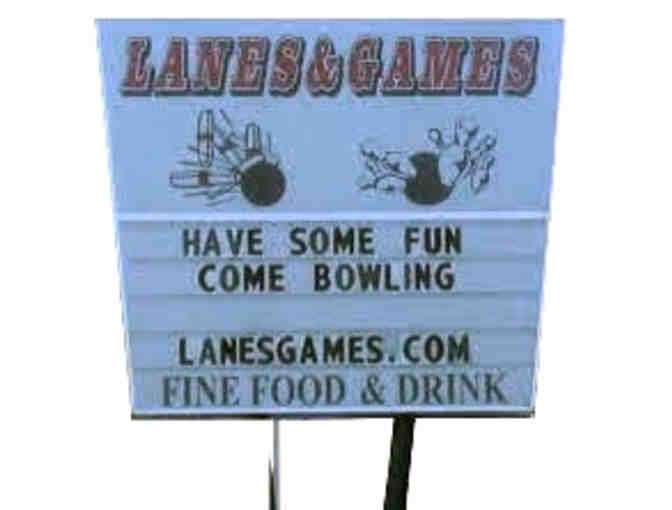 Lanes and Games Gift Certificate for 3 Free Games of Bowling