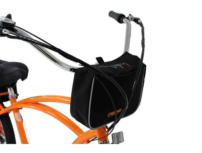 Biking Accessories Kit: Nutcase Helmet, Bell, Bicycle Light and Pedego Bike Bag
