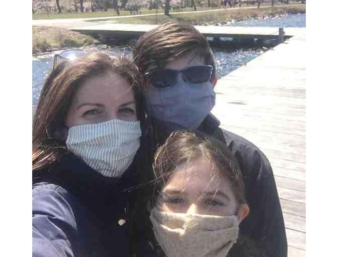 4 custom cloth CHILD masks made by CMS grandparent