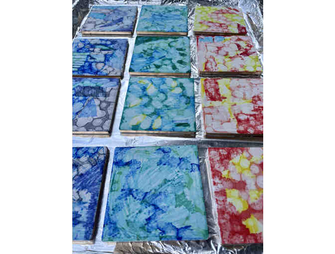 Red Room Handmade Ceramic Coaster Project