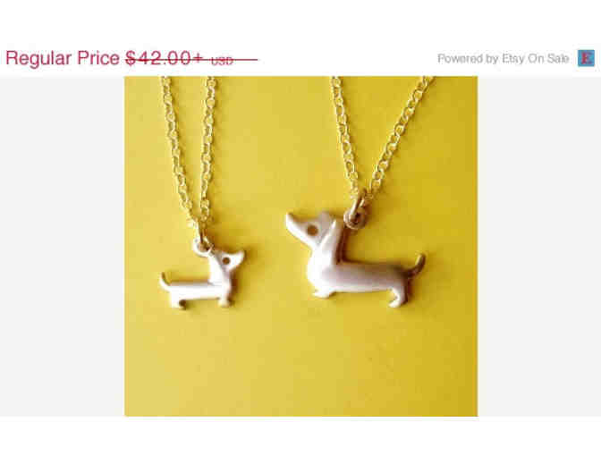 Mother/Daughter Dachshund Necklaces