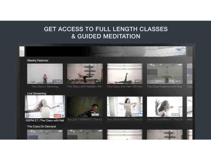 12 Month Digital Membership to The Class & $150 Chillhouse (NYC) Gift Card