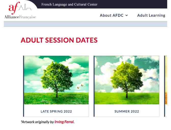Alliance Francaise Adult French Classes + 1 Yr Membership in AFDC