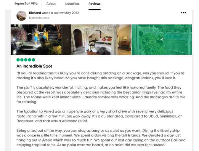 Balinese Scuba Adventure and Private Villa (2 pers) - 8 days/7 ngts @ Jepun Bali Villas