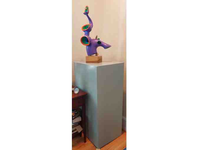 A Dickson Carroll Statue: 'Out and About/Bonjour les Amis!'