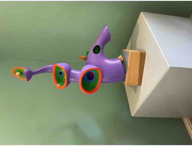 A Dickson Carroll Statue: 'Out and About/Bonjour les Amis!'