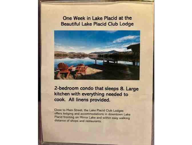 Relax at the beautiful Lake Placid Club Lodges - one week stay