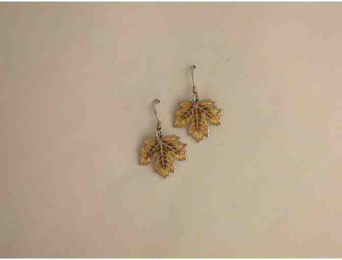 SPECIAL!! Sterling Silver oak leaf jewelry set by Refined Designs